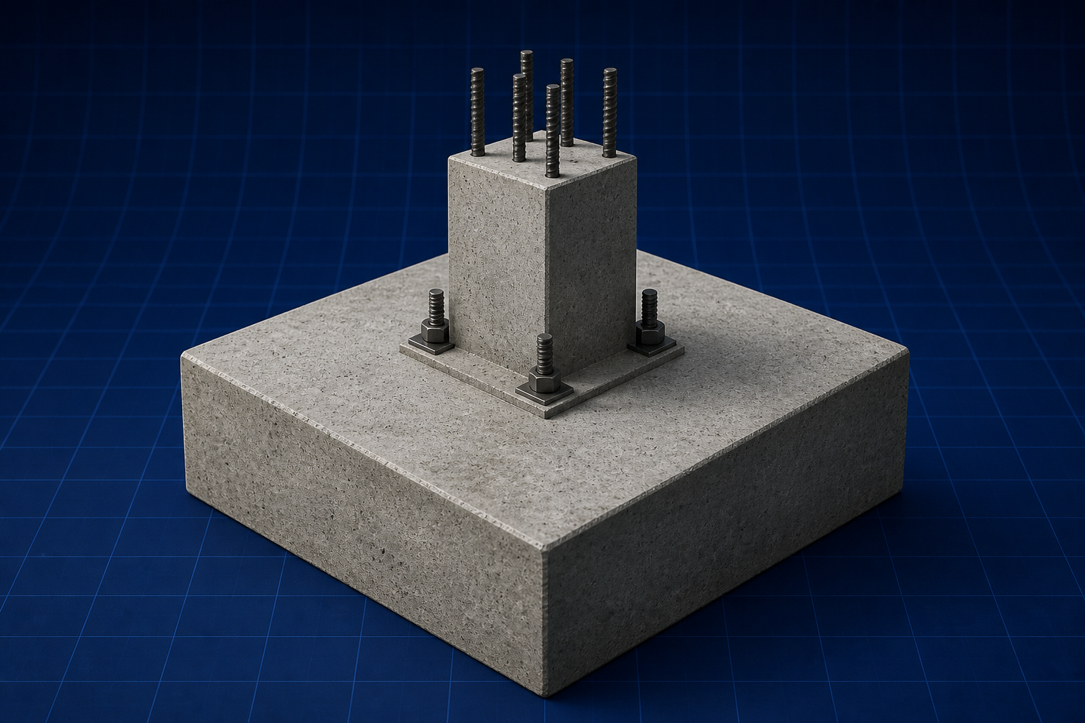 Foundation Engineering: isolated footing under a column stub