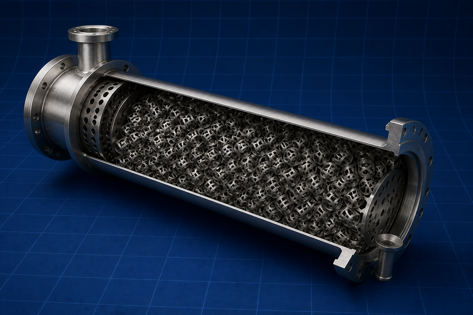 Mass Transfer: packed column section