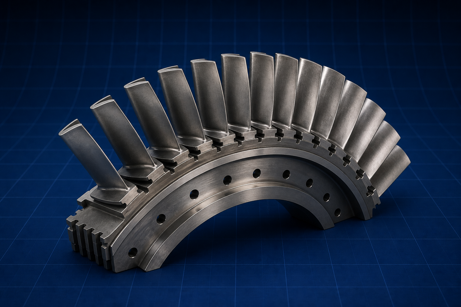 Power Plant: turbine blade cascade