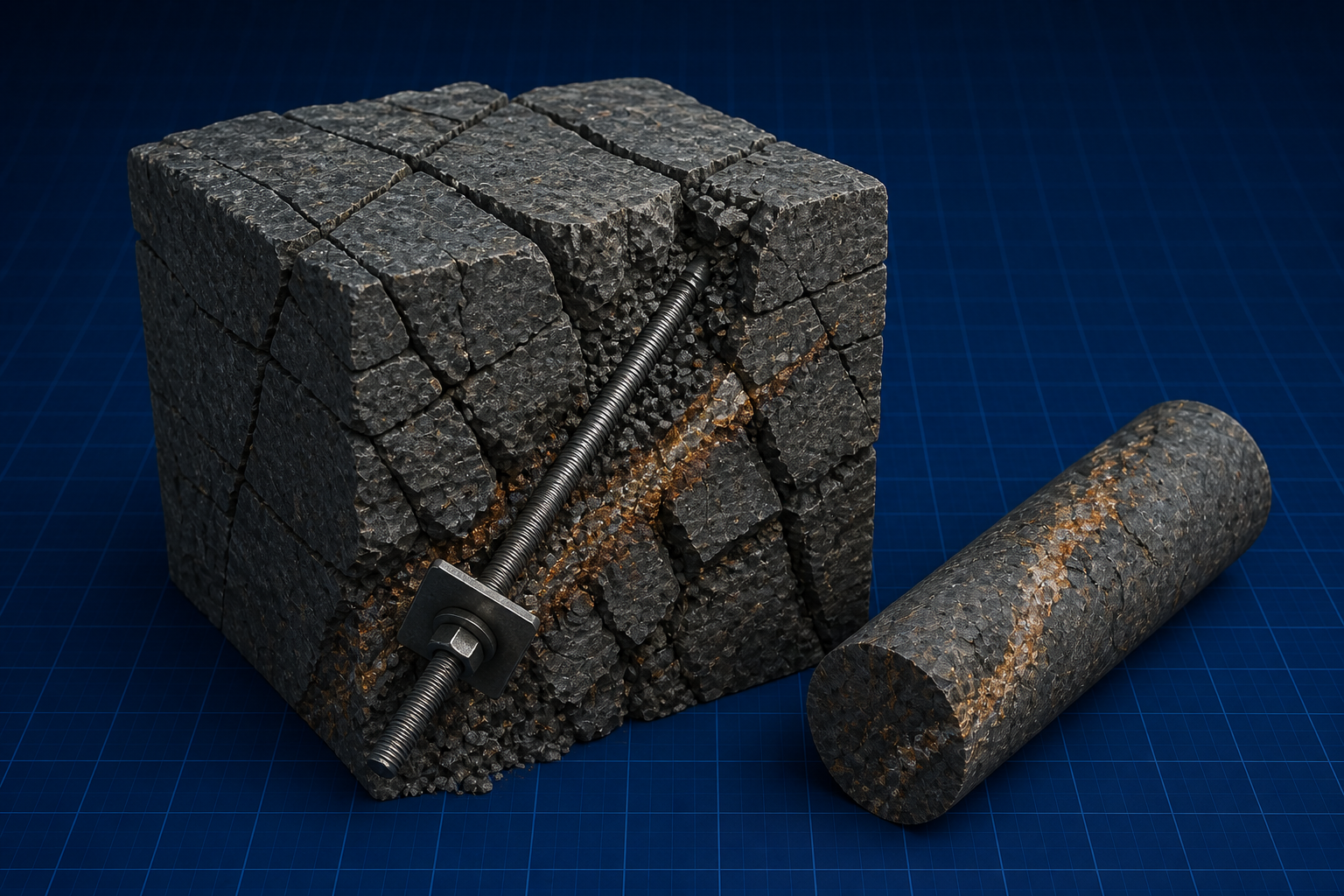 Rock Mechanics: jointed rock mass and core