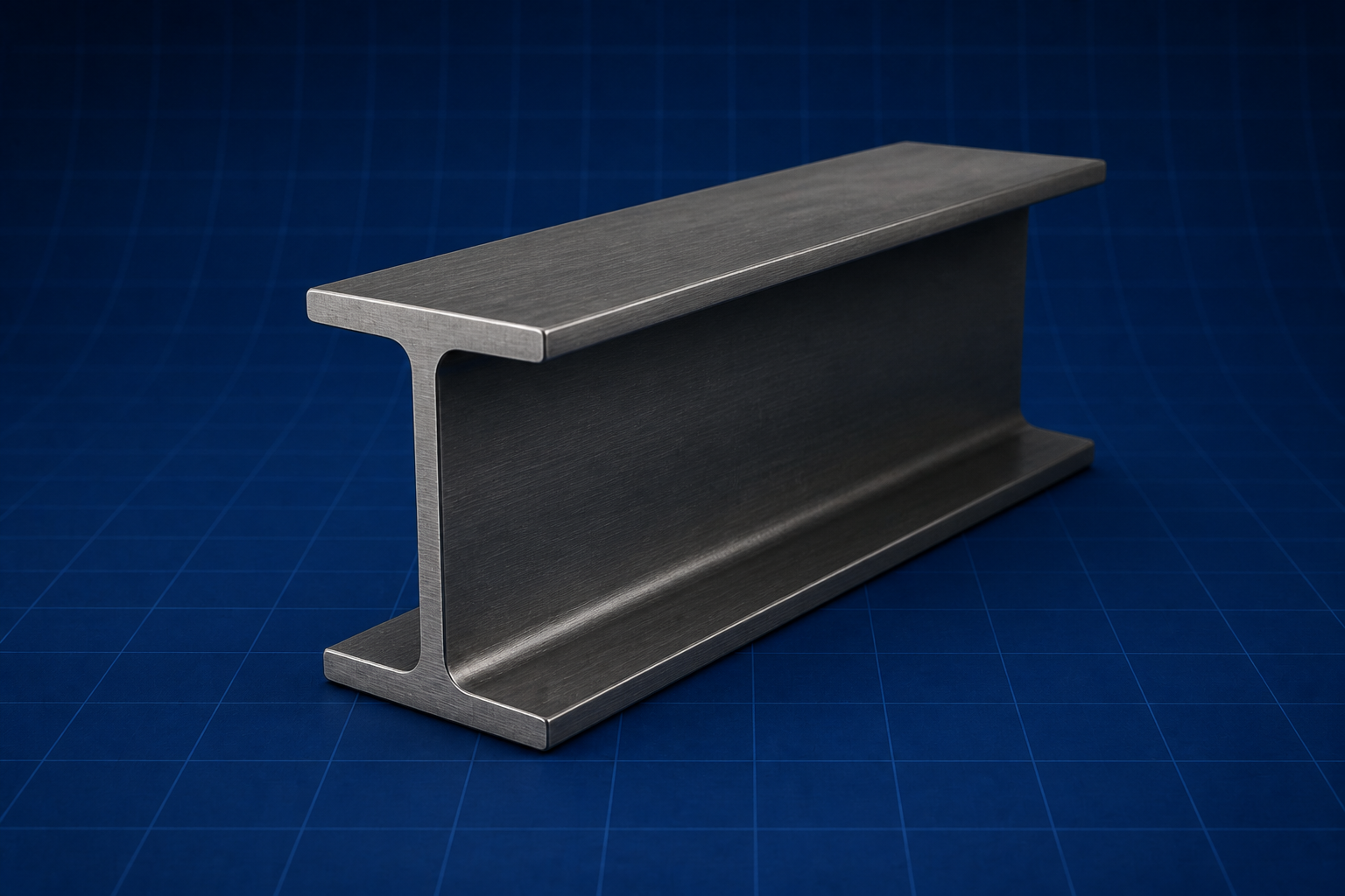 Steel Structures: wide-flange I-beam section