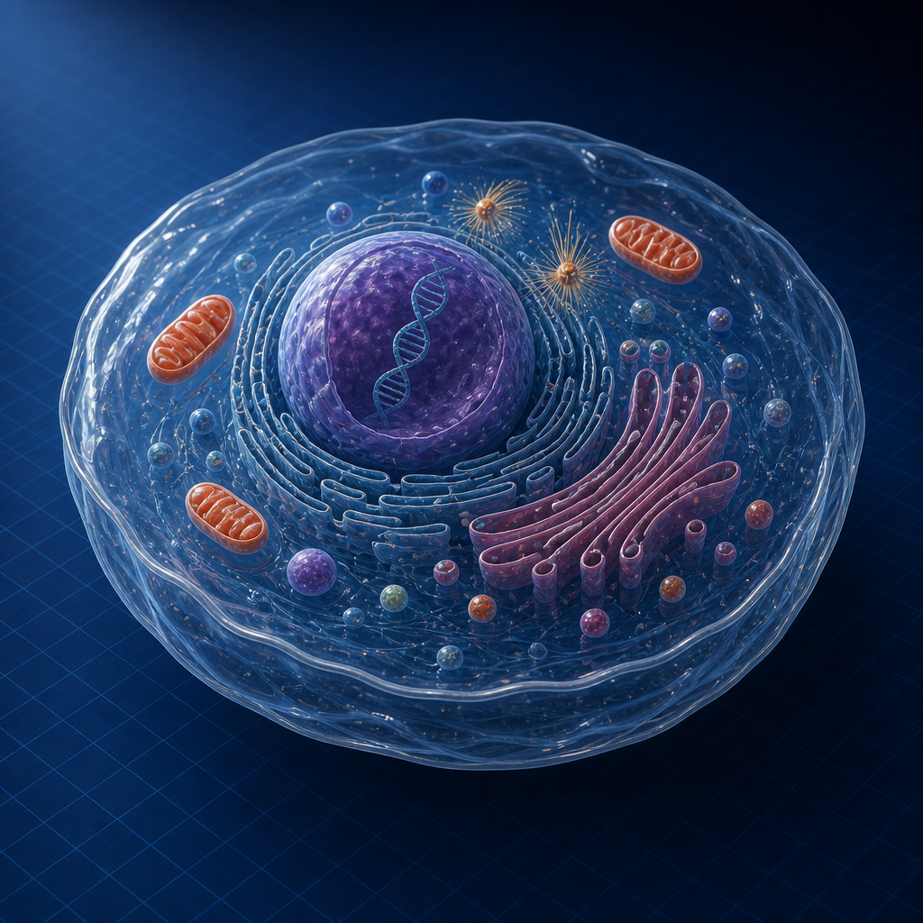 Translucent cell with DNA — Cell and Tissue Basics