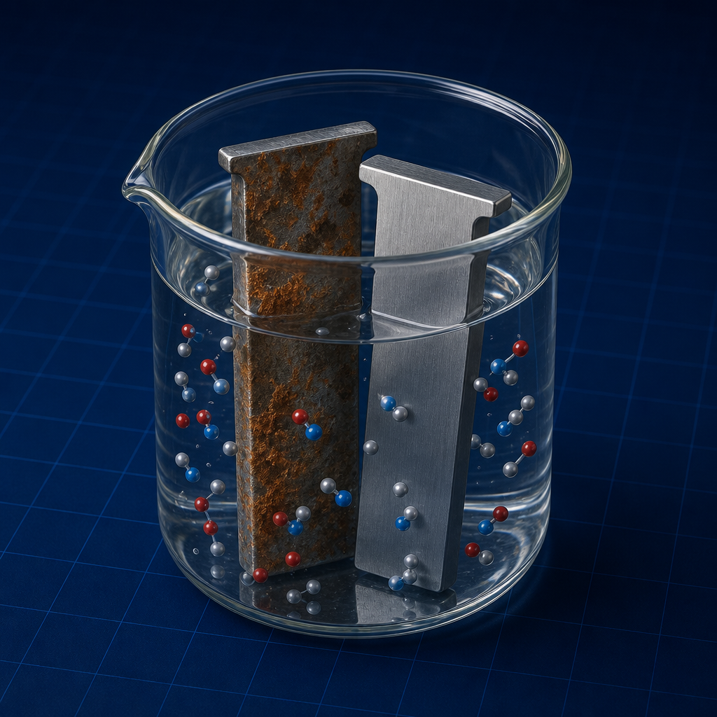 Coupons in fluid beaker — Degradation and Corrosion in Body Environment