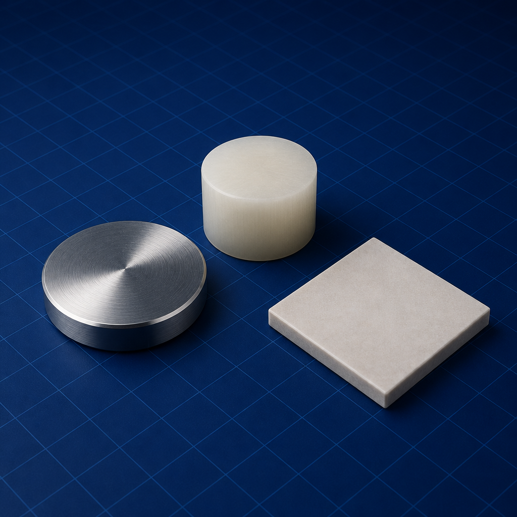 Metal polymer ceramic coupons — Metals Polymers and Ceramics for Implants