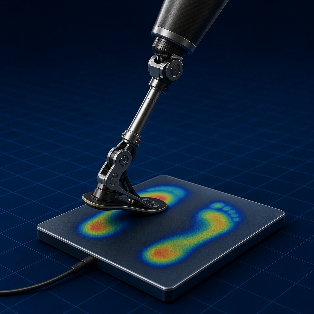 Prosthetic step on force plate — Gait Analysis
