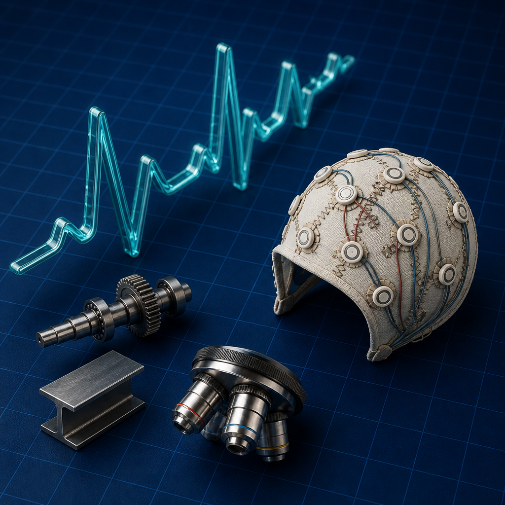 ECG waveform ribbon and EEG cap — ECG and EEG Fundamentals