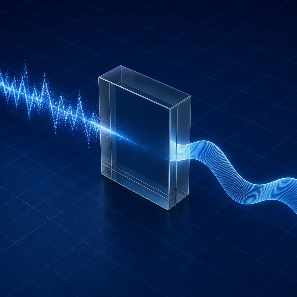 Signal through glass filter — Signal Filtering