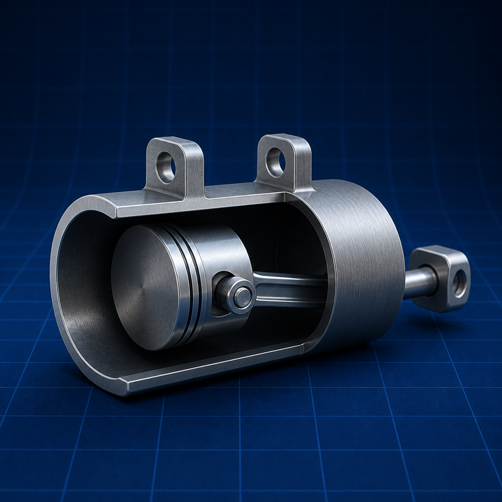 Piston cylinder — Properties of Pure Fluids