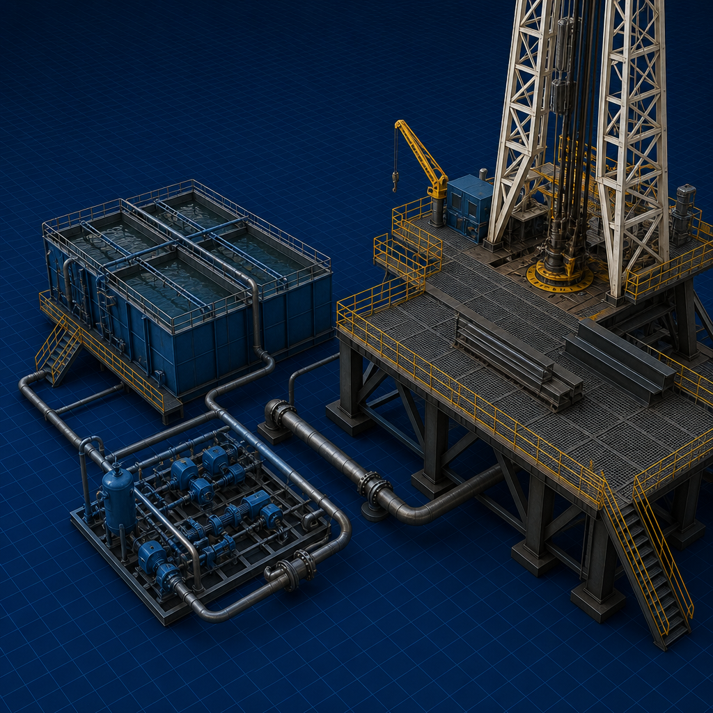 Mud tanks and mud pump — Drilling Fluids