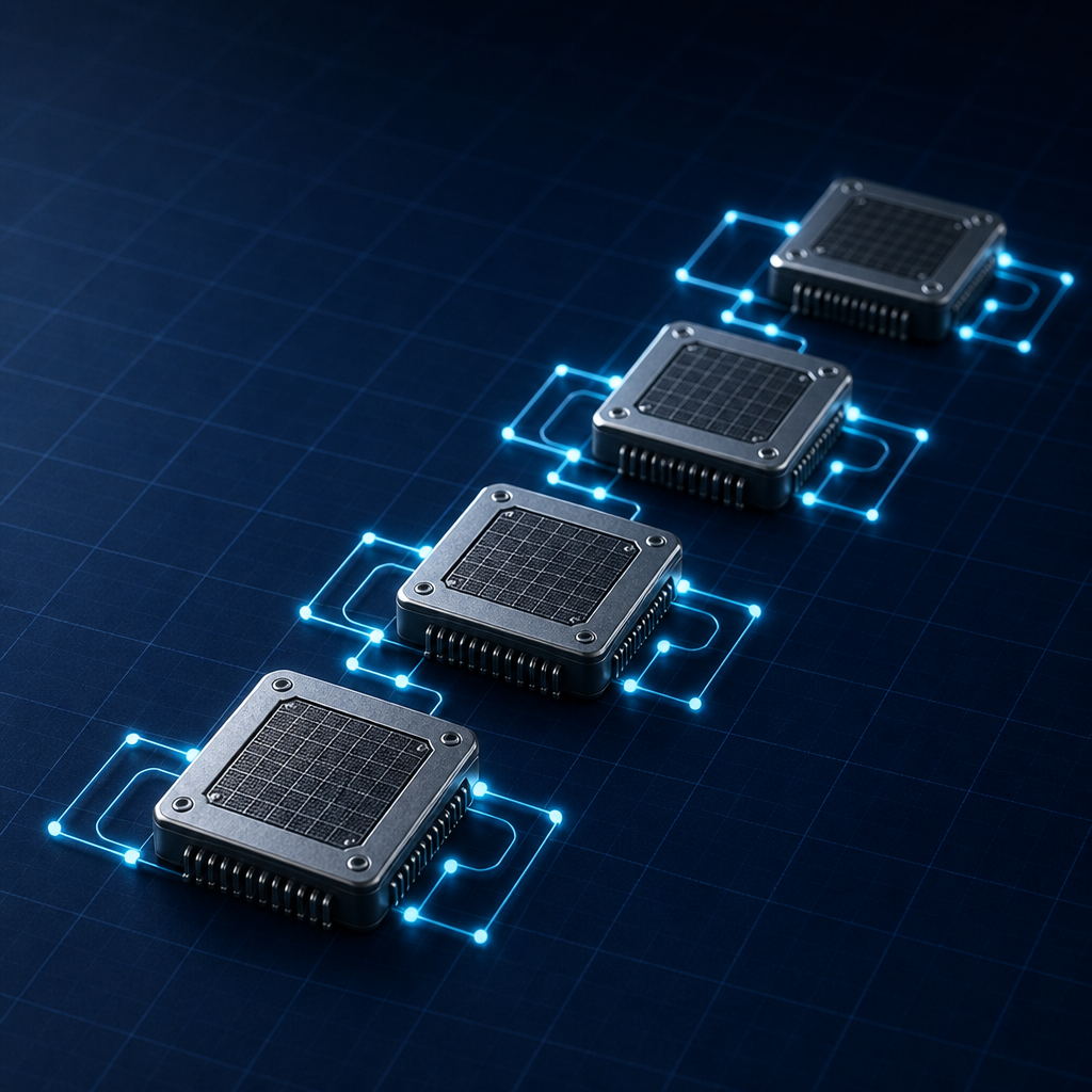 Linked metal blocks — Arrays and Linked Lists
