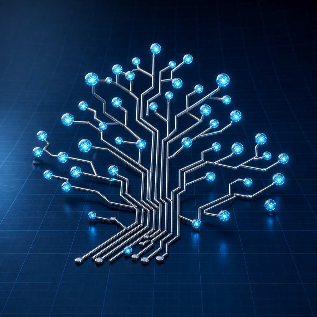 Branching node tree — Trees and Binary Search Trees