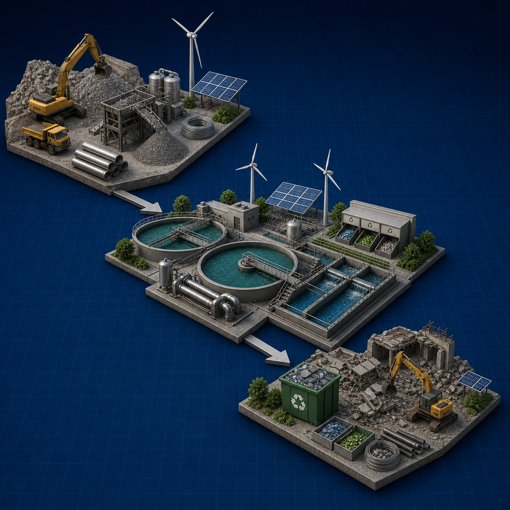 Three-stage recycle loop — Life Cycle Assessment