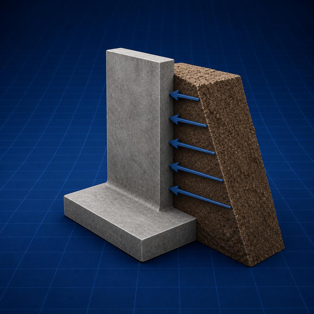 Wall stem — Lateral Earth Pressure