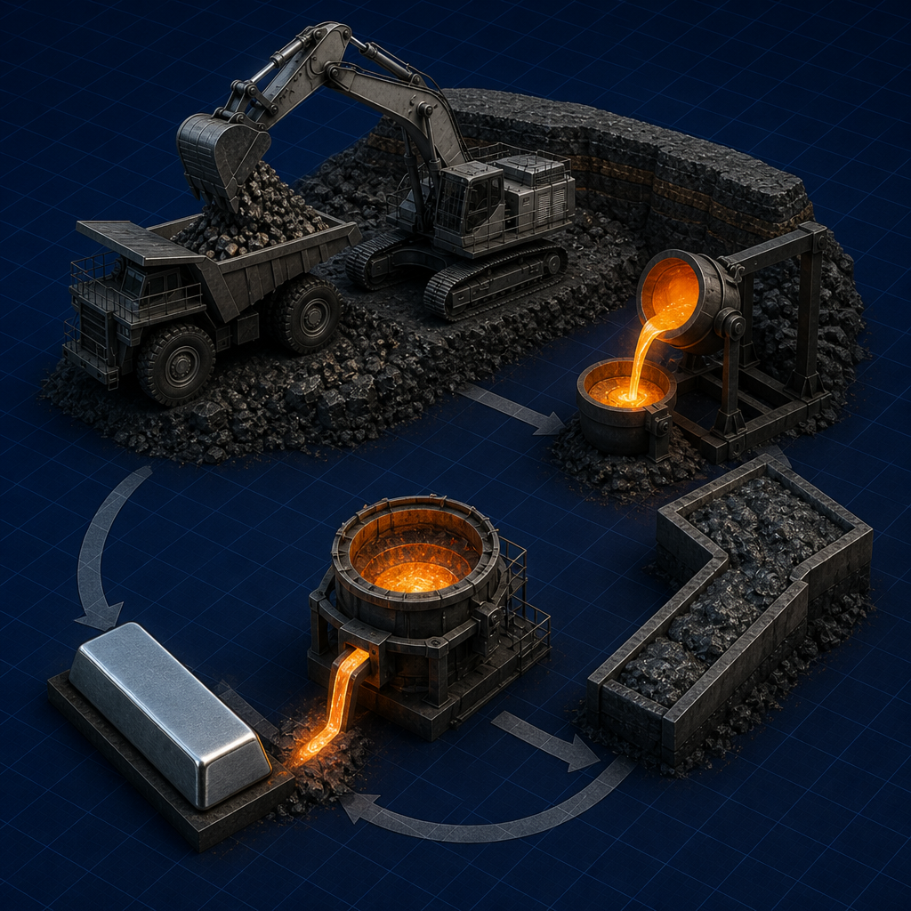 Ore-to-ingot recovery circuit — Metal Recovery Optimization