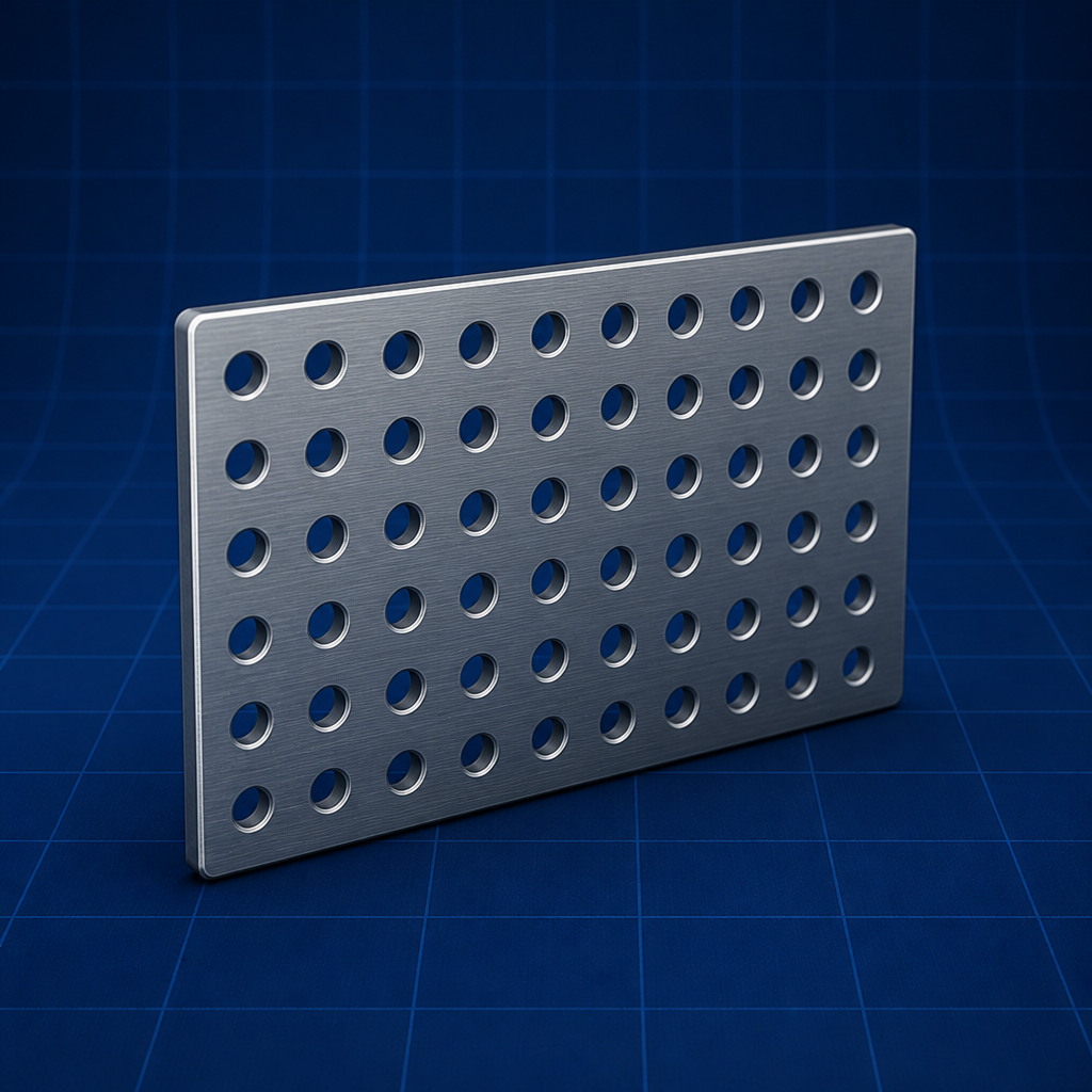 Perforated plate — Meshing and Convergence