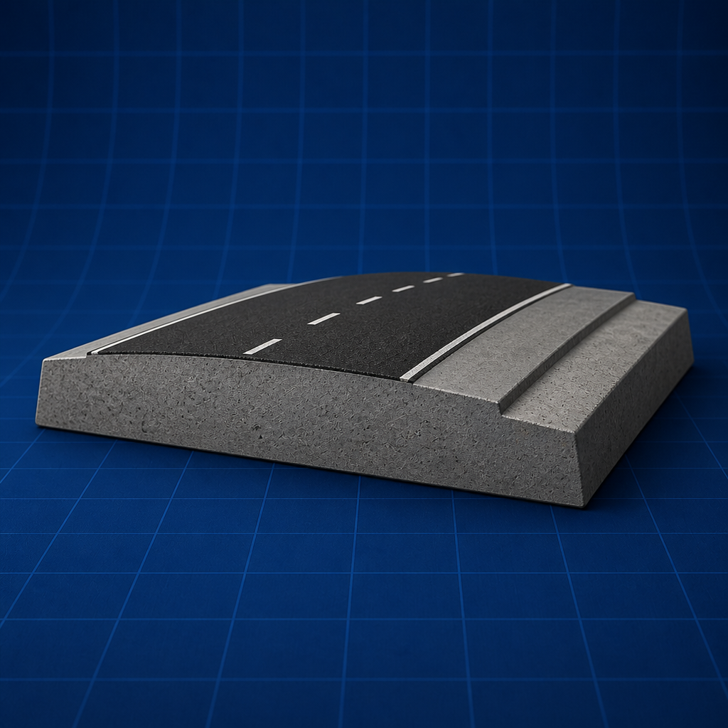 Road camber section — Highway Geometric Design