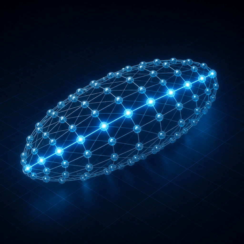 Stretched node ellipsoid — Eigenvalues and Eigenvectors
