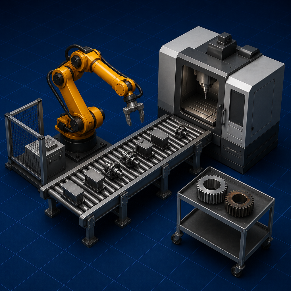 CNC and spare gear on a cart — Maintenance Strategies