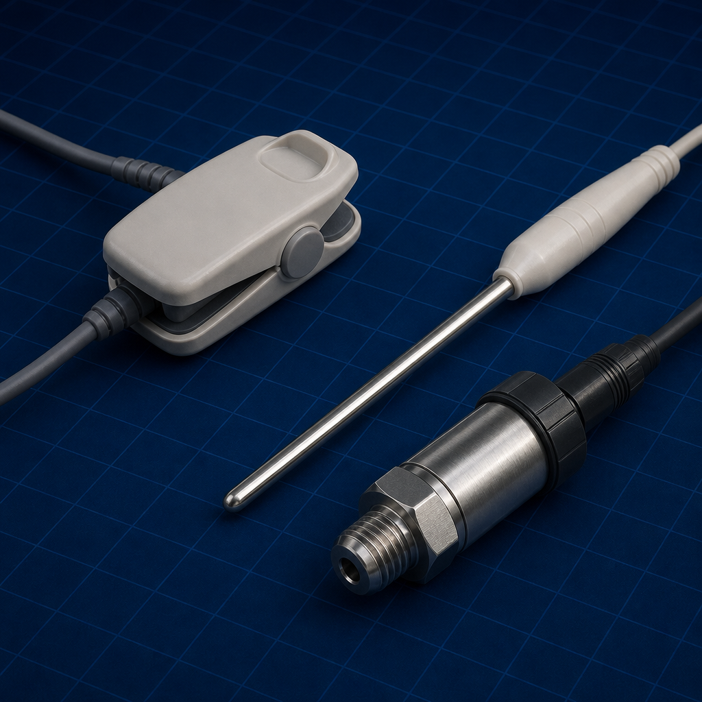Pulse-ox clip and probes — Biomedical Sensors