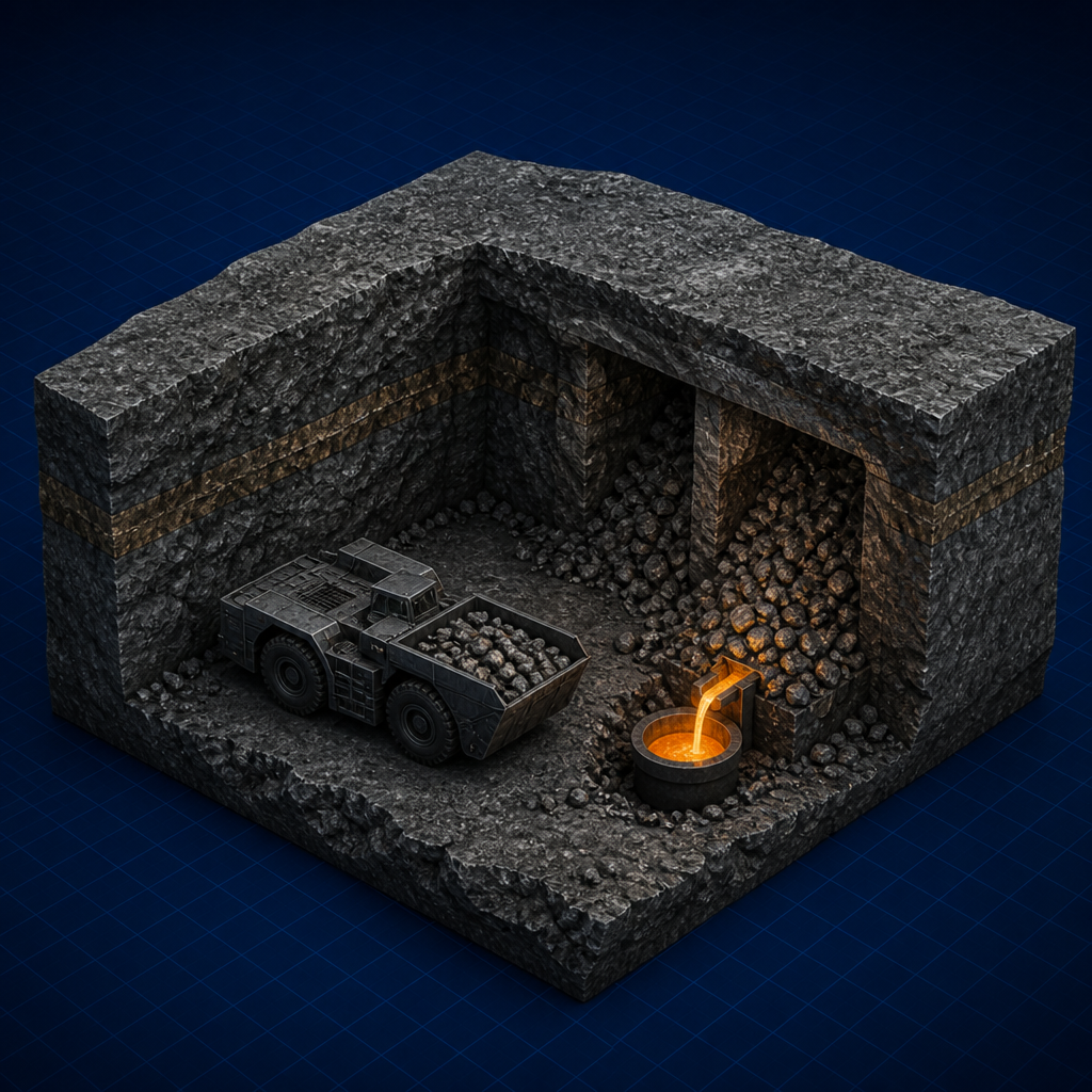 Stope and LHD scoop — Underground Mining Methods