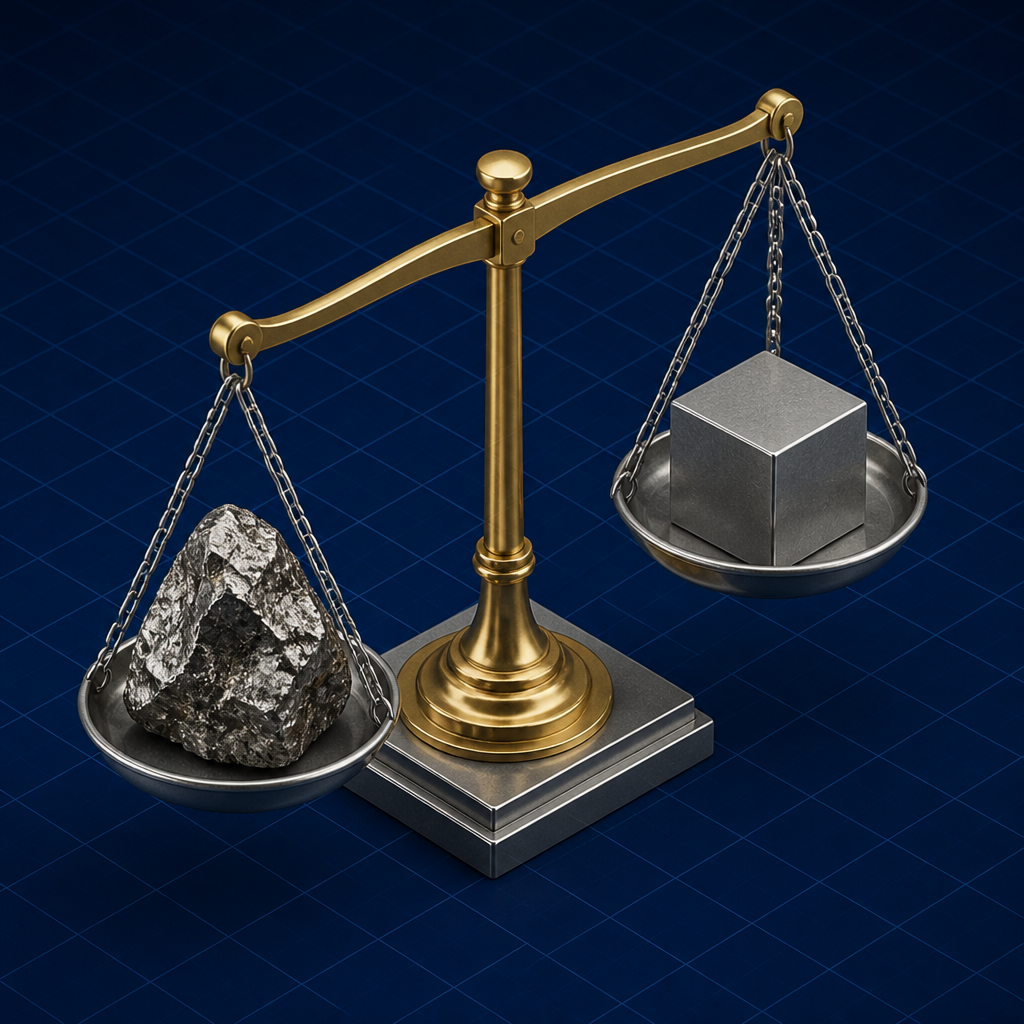Balance scale with ore — Economic Evaluation of Mine Plans