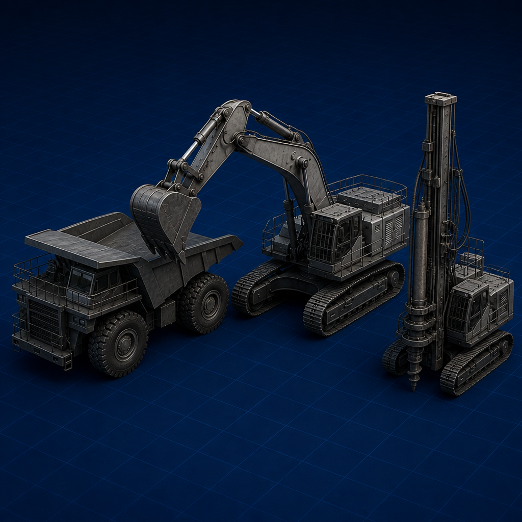 Excavator haul truck and drill — Equipment Selection