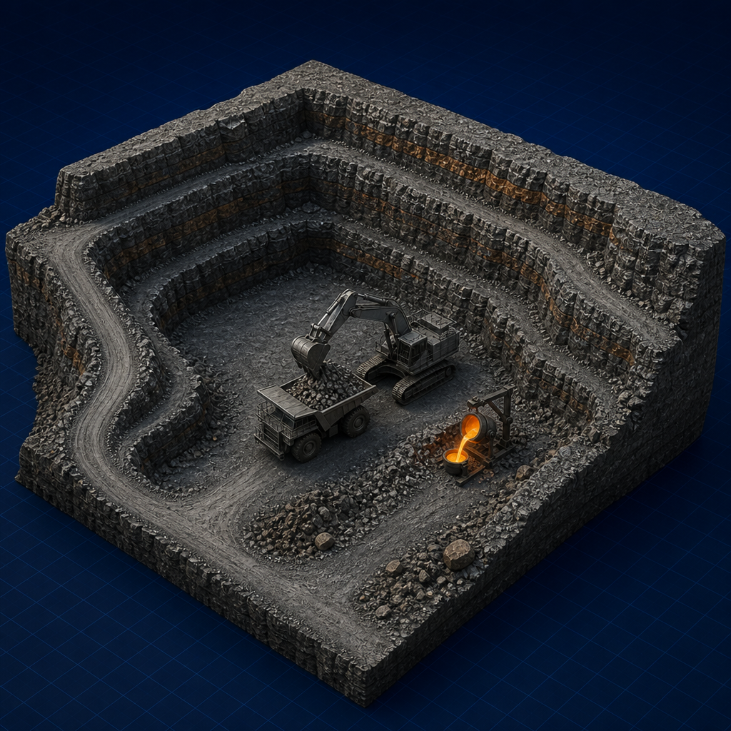 Pit ramps and benches — Mine Layout Design