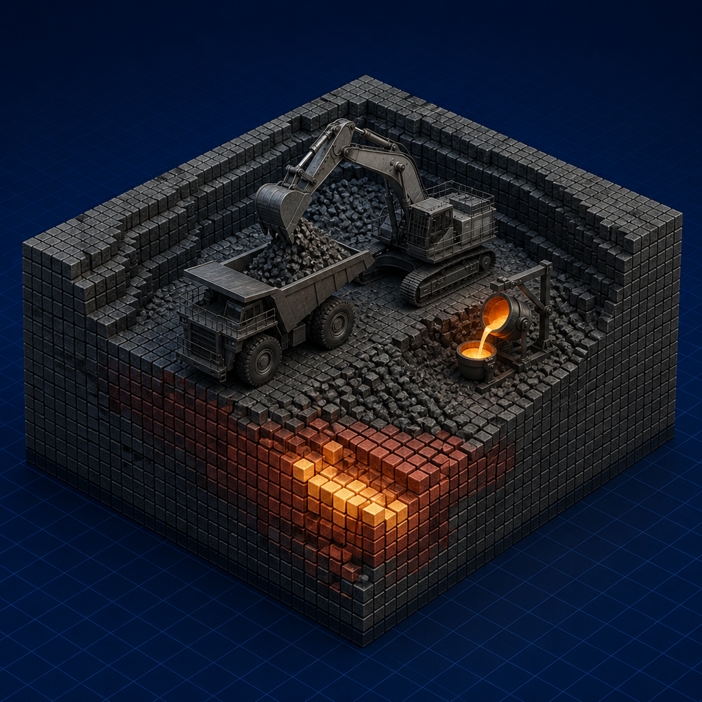 Ore-block model cubes — Reserve Estimation
