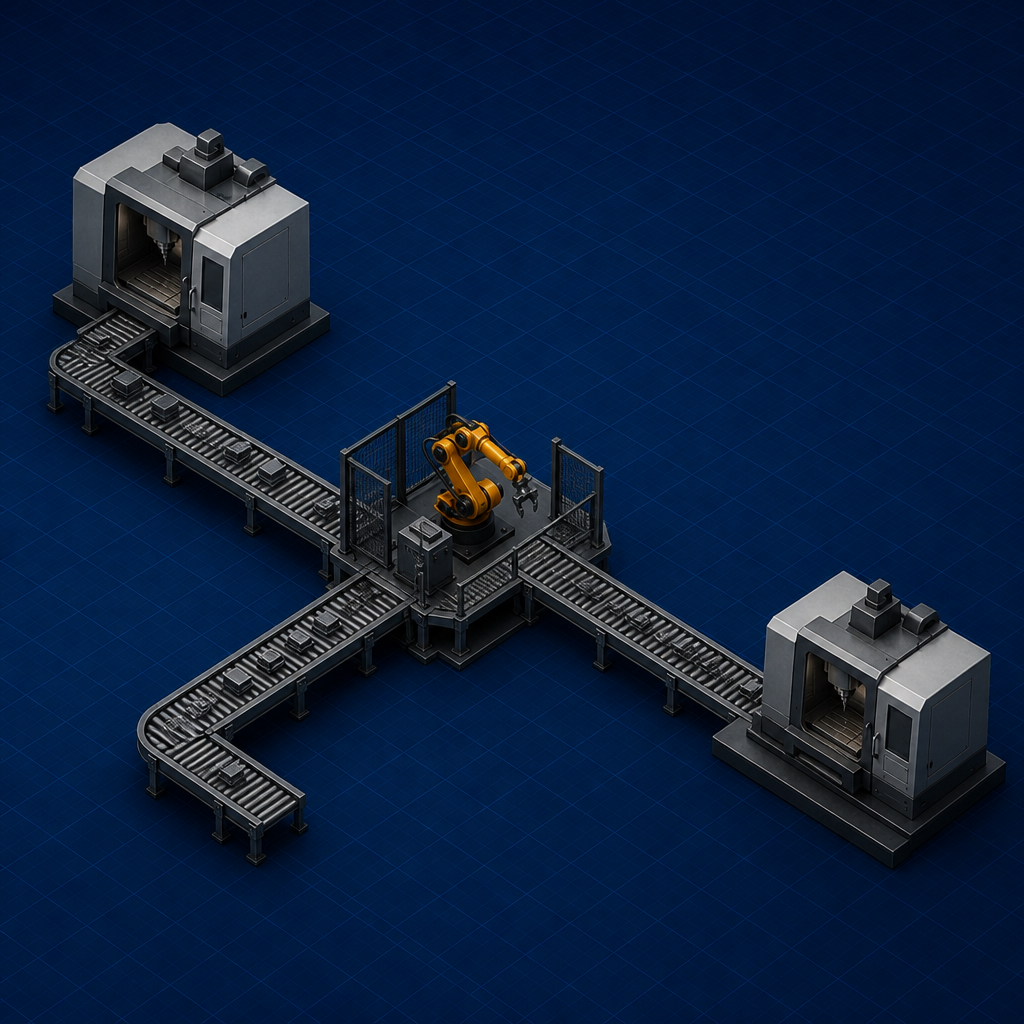 Factory nodes and conveyor routes — Transportation and Assignment Models