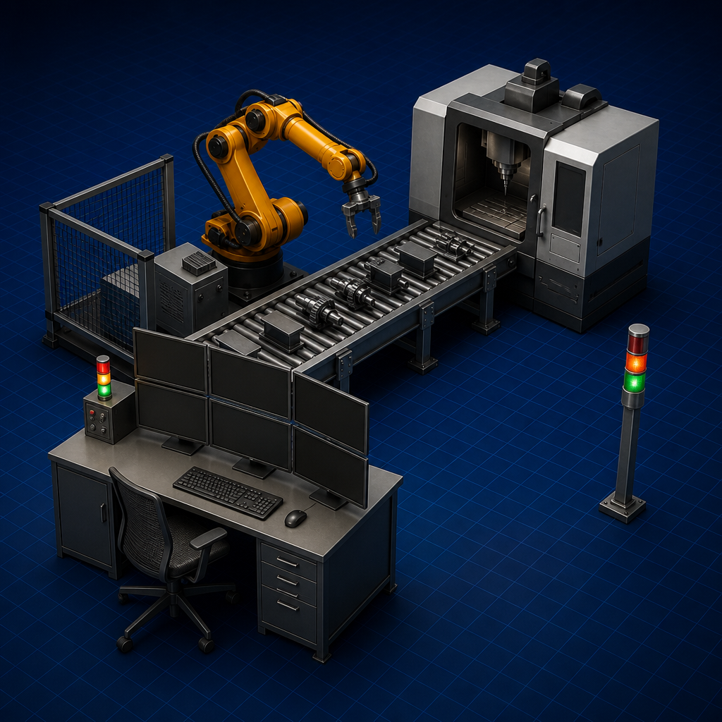 Shop-floor desk and andon lights — Shop Floor Control