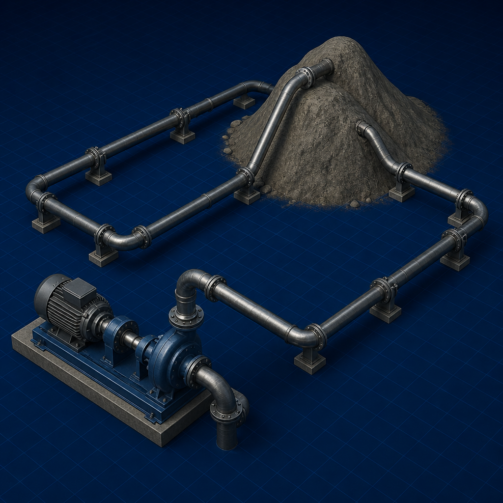 Pump and looping pipe — Pipeline Hydraulics