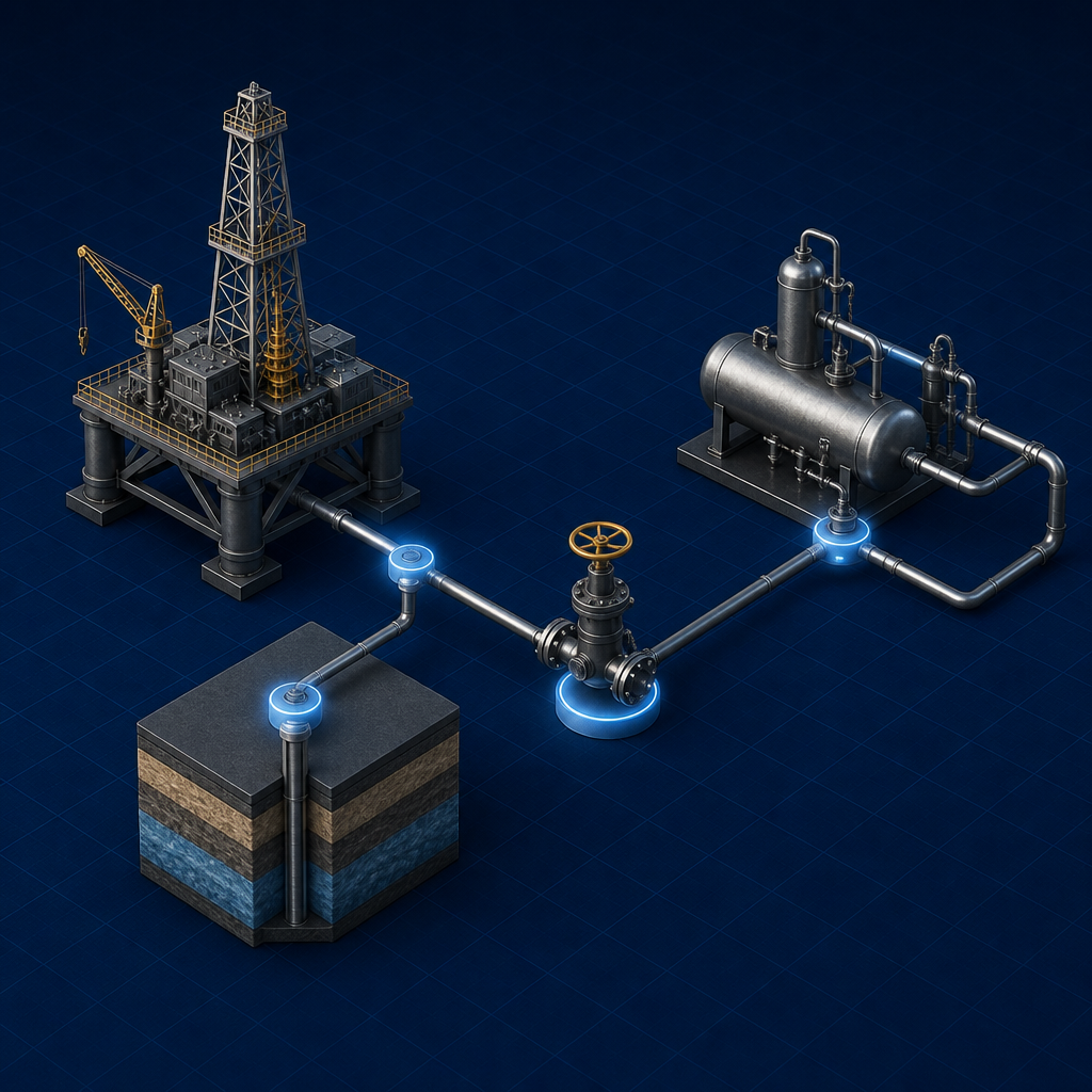 Connected production nodes — Nodal Analysis