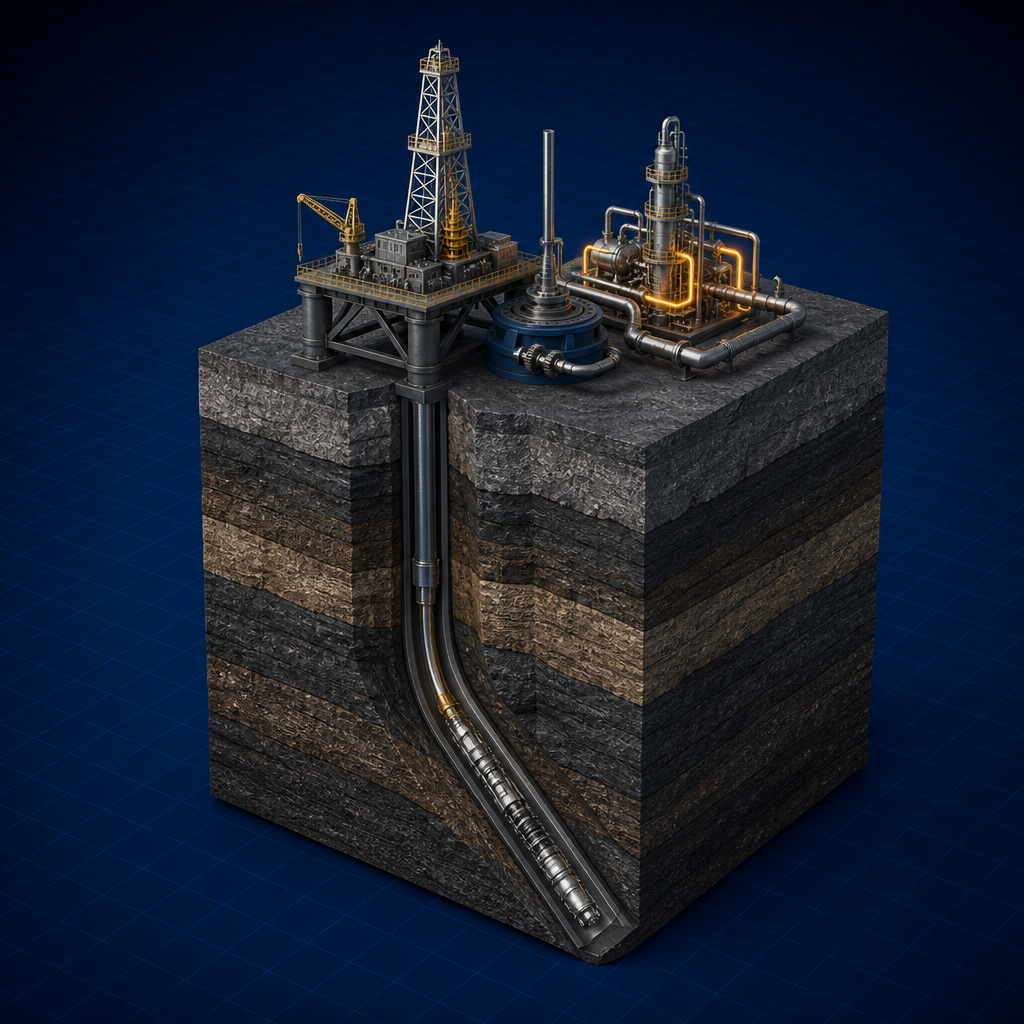 Logging tool in a wellbore — Production Logging