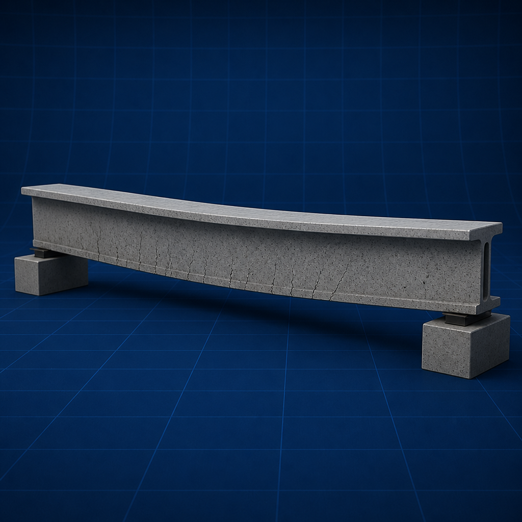 Cambered girder — Deflection and Cracking