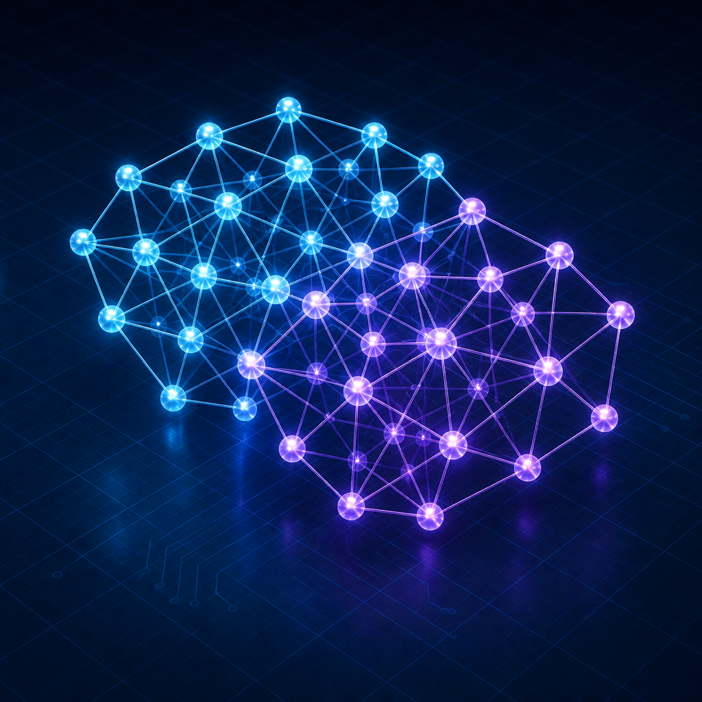 Two overlapping node clouds — Hypothesis Testing