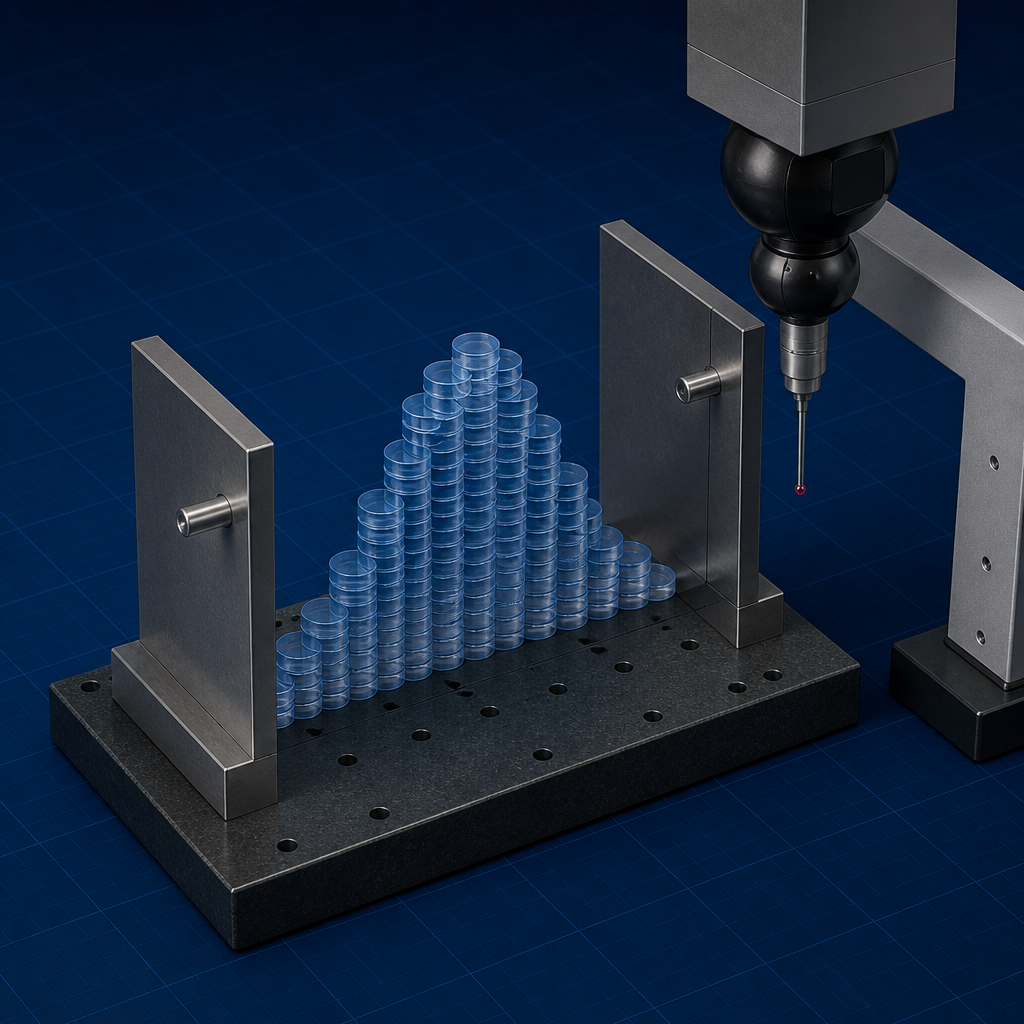 Distribution discs between spec walls — Process Capability Analysis
