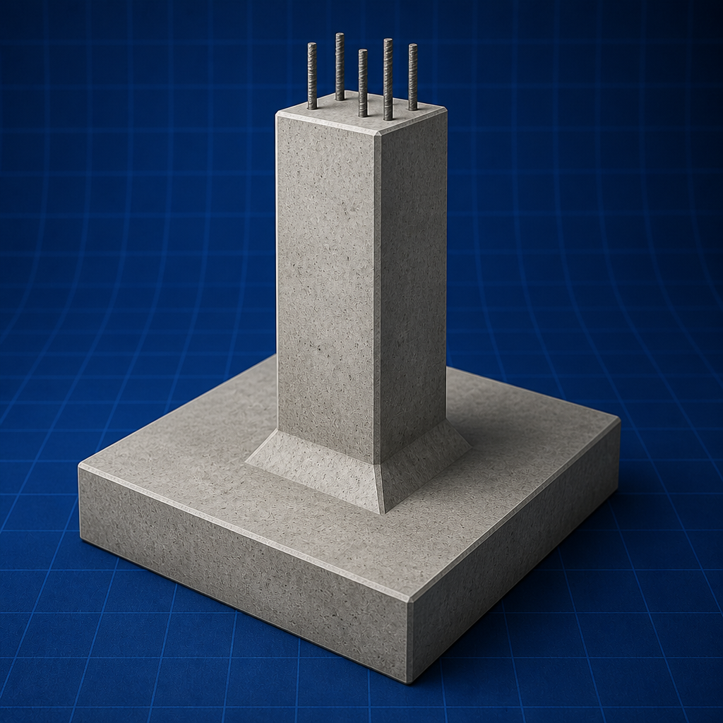 Column on footing — Design of Column and Footing