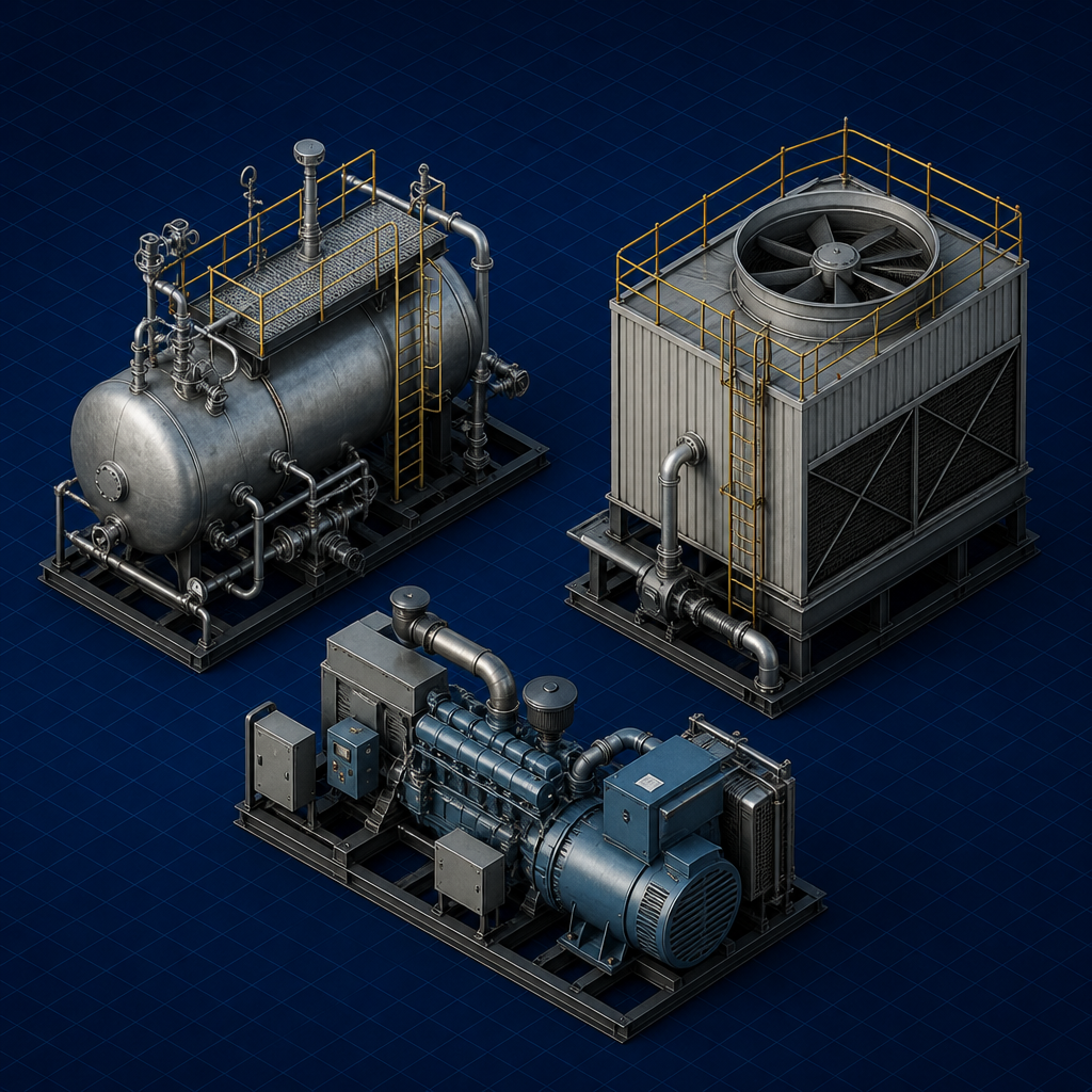 Steam drum and cooling tower — Refinery Utilities