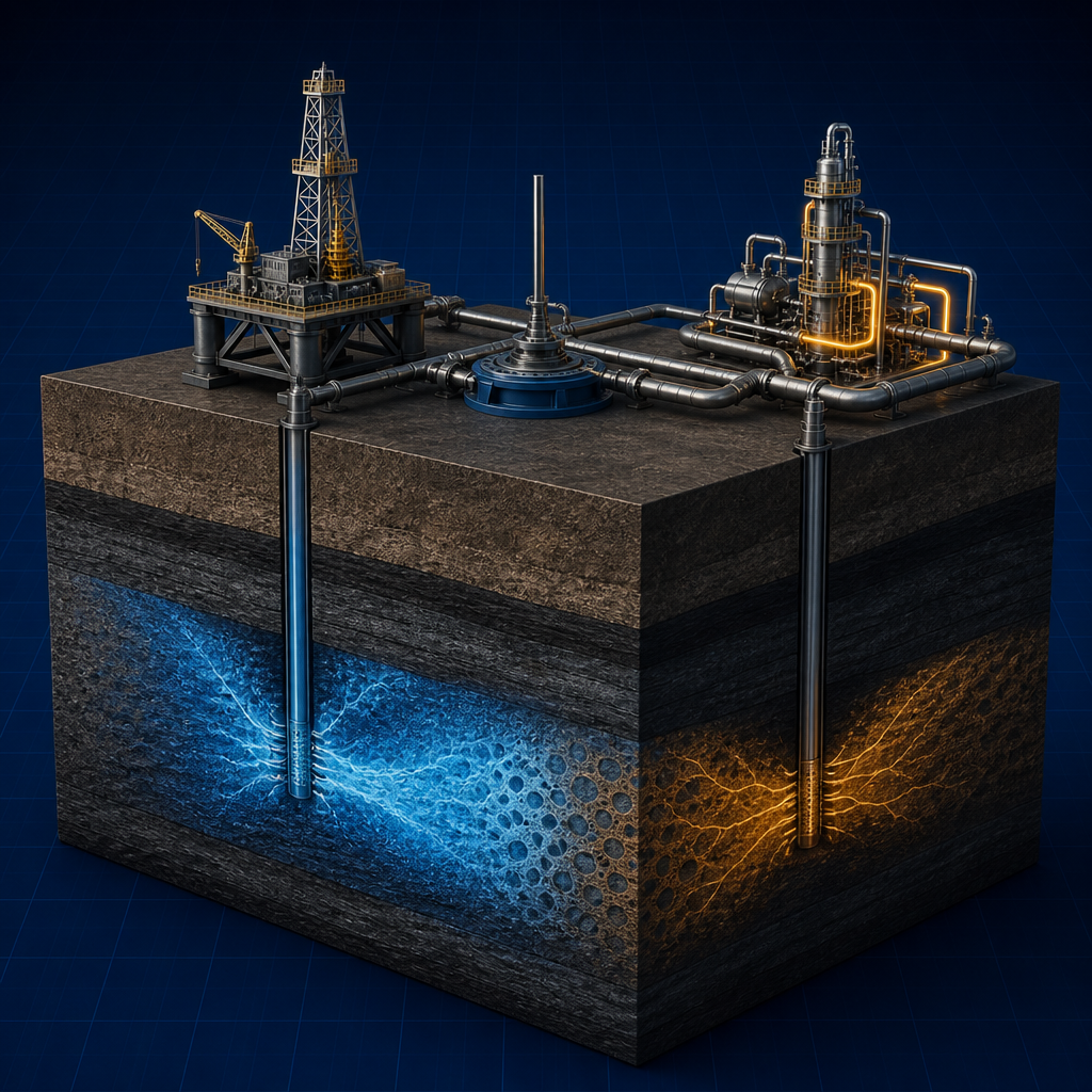 Injector and producer wells — Enhanced Oil Recovery