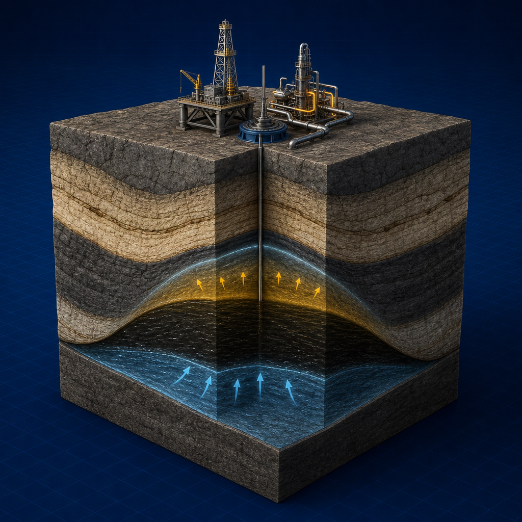 Gas cap and water drive — Reservoir Drive Mechanisms