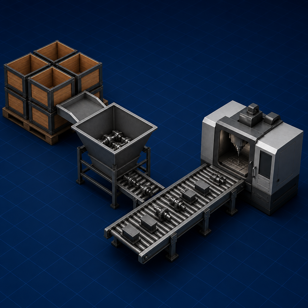 Order crates into a hopper — Demand Planning