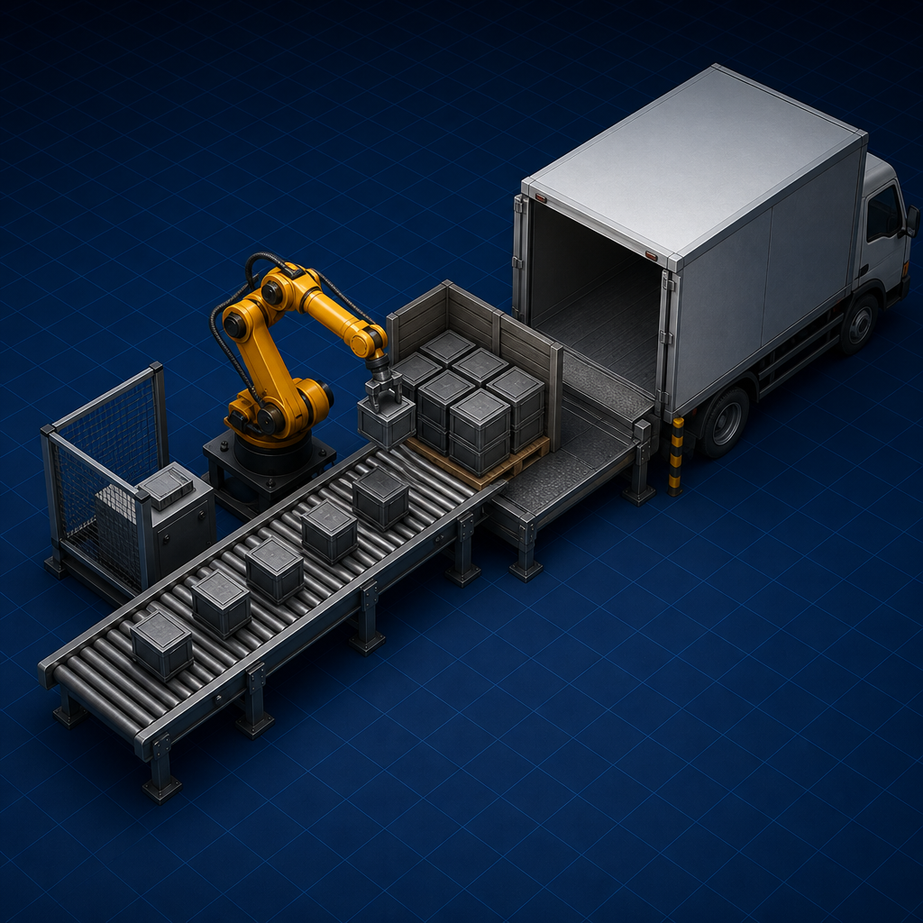 Shipping crate and dock — Logistics and Distribution
