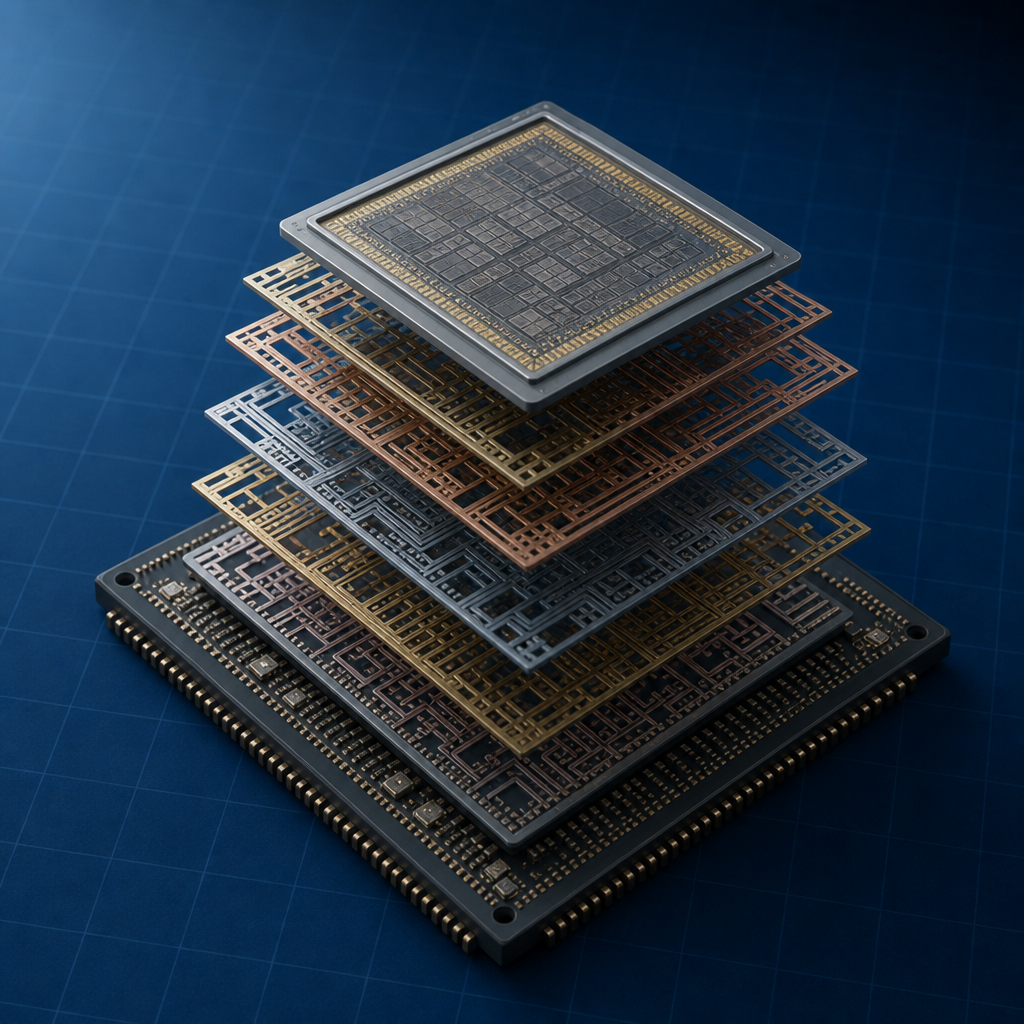 Exploded metal-layer die — Layout and Design Rules