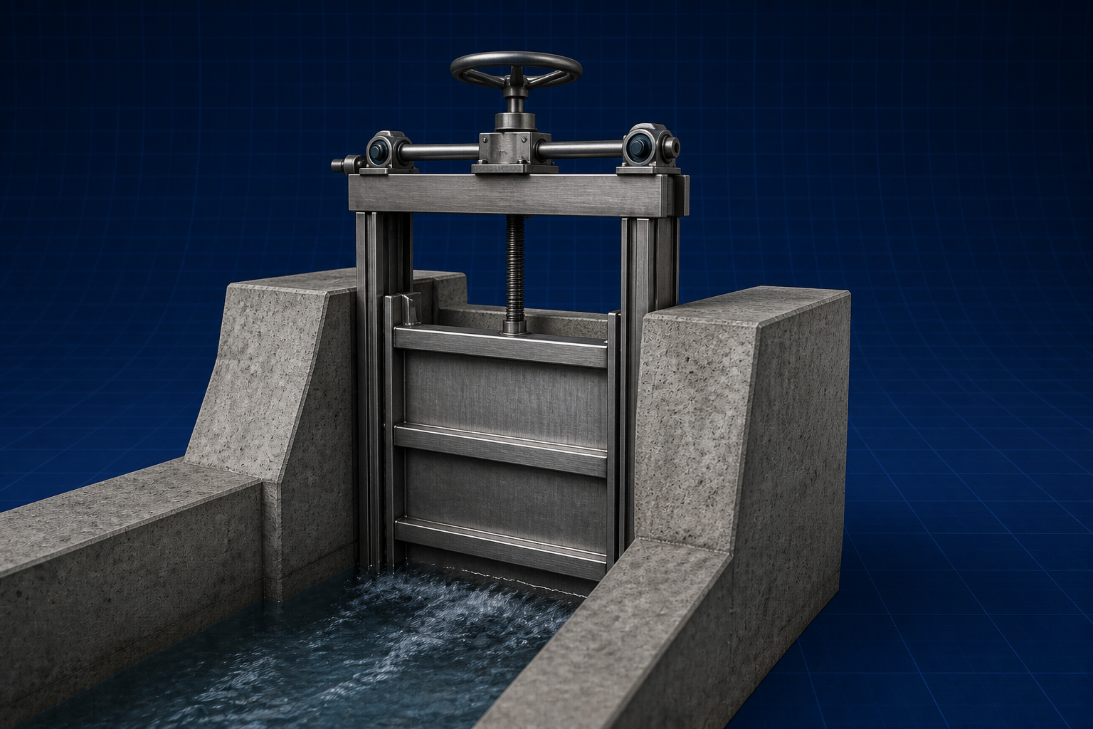 Water Resources: sluice gate on a channel